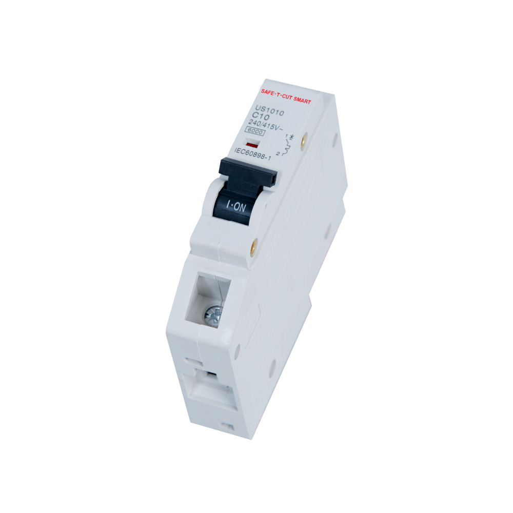 เซอร์กิตเบรกเกอร์ 10 แอมป์ 1 โพล 6KA เซฟ-ที-คัท สมาร์ท รุ่น US สีขาว